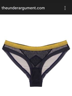 the underargument ‘made to shine’ brazilian briefs - midnight blue